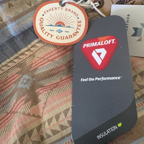 NEW Faherty Good Feather Reversible Bondi Jacket Mens XXL Tribal Primaloft Fall - Picture 14 of 16